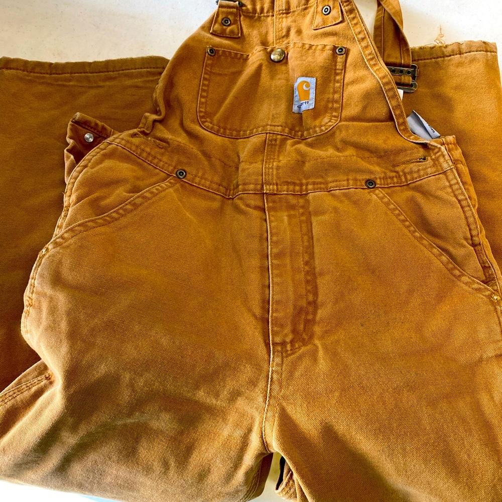 Carhartt coveralls quilt insulated youth size 7